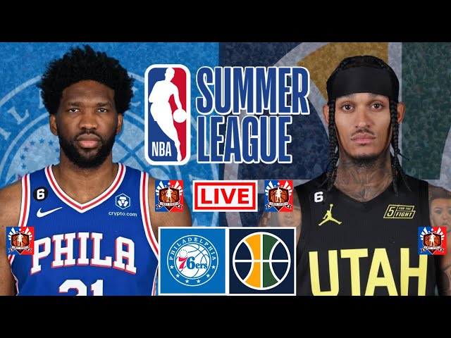 Philadelphia 76ers vs Utah Jazz | NBA Summer League Live Scoreboard 2023 | Jimby Sports