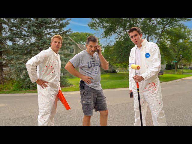 Spray Painting Strangers Houses Prank!