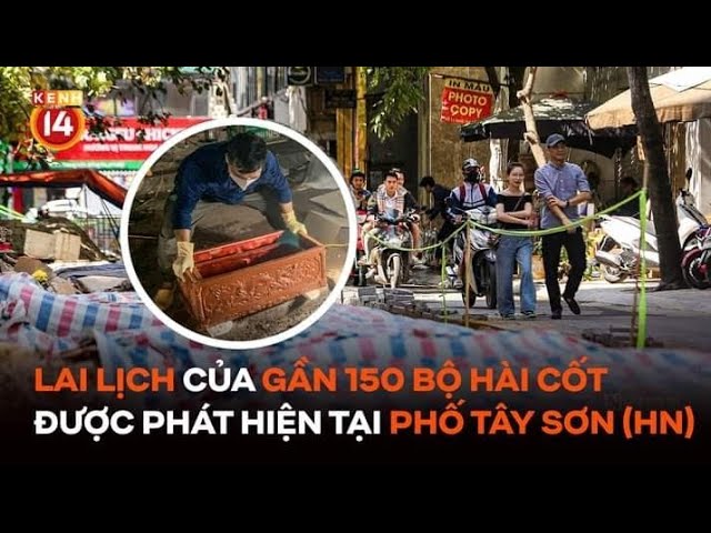 Chùm ảnh cận cảnh gần 150 bộ hài cốt được phát hiện khi thi công cống thoát nước ở Hà Nội