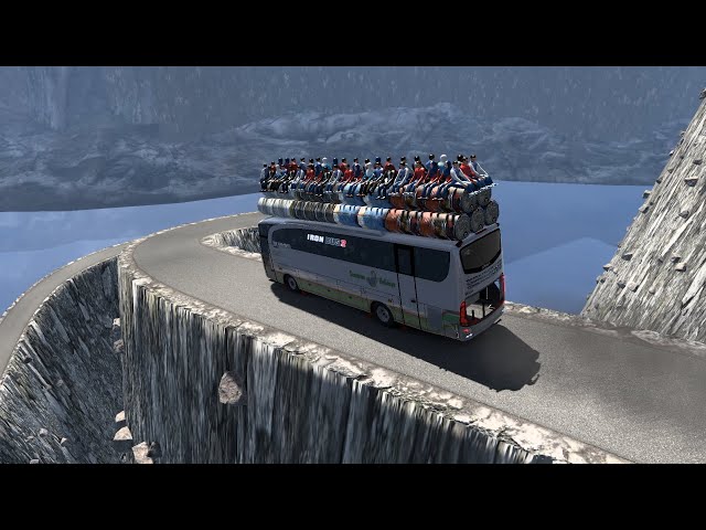 LIVE The Most Dangerous Road In The World eurotrucksimulator2 #extreme #ets2 part 17