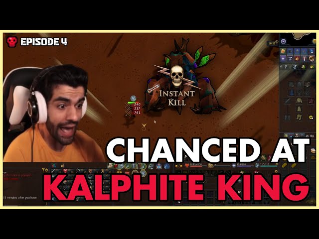 I got chanced by the Kalphite King. Hardcore ironman Episode 004