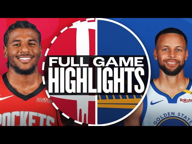 WARRIORS vs ROCKETS FULL GAME HIGHLIGHTS November 1, 2024 | 2024 NBA Regular Season Highlights 2K25