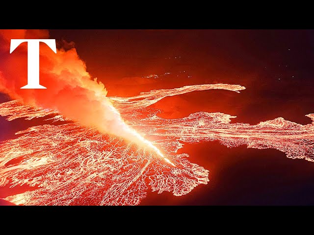 LIVE: Iceland volcano erupts triggering lava flow