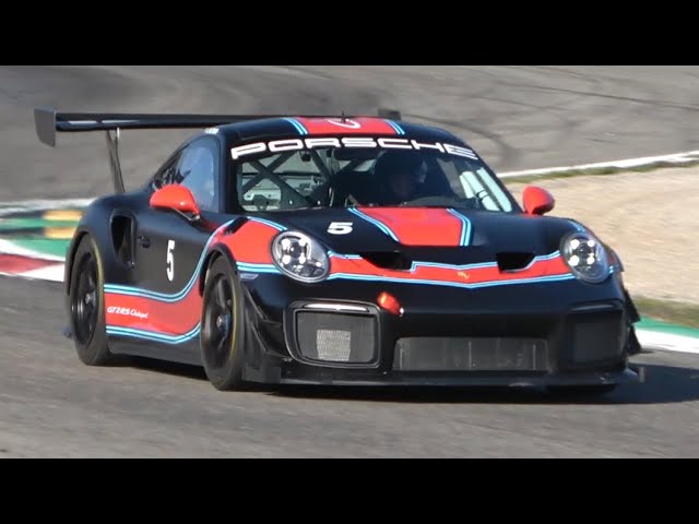 Porsche 991 GT2 RS Clubsport at Monza Circuit | 700HP Twin-Turbo Flat-6 Engine Sound!