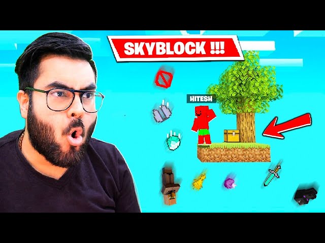 🤣 ANTI-GRAVITY Skyblock Minecraft Hindi 🤣| Funny Moments 🤣| Hitesh KS