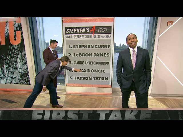 Stephen's A-List: Players worthy of a supermax deal 💰 | First Take