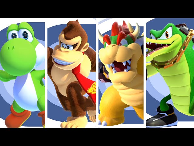 Mario & Sonic at the Olympic Games Tokyo 2020 Football Yoshi, Doney Kong, Bowser, Vector