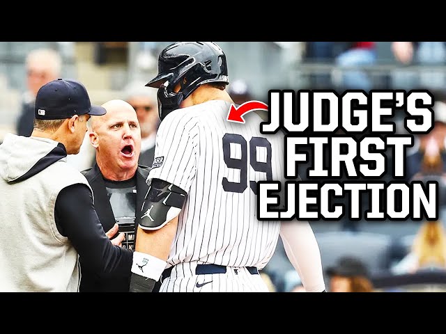 Umpire ejects Aaron Judge for the first time ever, a breakdown