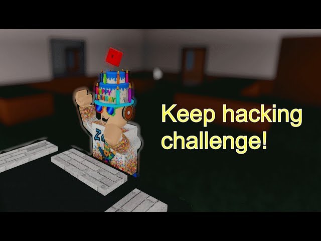 Doing MY OWN CHALLENGE in flee the facility! (Keep hacking challenge) (Roblox)