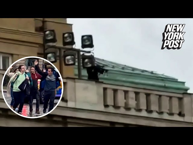 Video captures hero shouting, ‘Shoot here, you f–ker!’ to distract Prague gunman during rampage