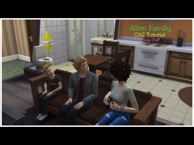 Create a Sim: Alien Family (The Sims 4)