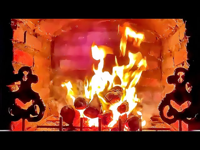 🔥 Cozy Fireplace 4K (LIVE 24/7). Fireplace with Crackling Fire Sounds. Christmas Fireplace 2024