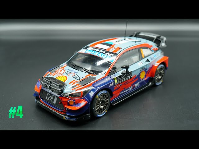 #4 Belkits 1/24 스케일 현대 i20 쿠페 WRC 몬테 카를로 2020 바디 조립편(최종 완성).