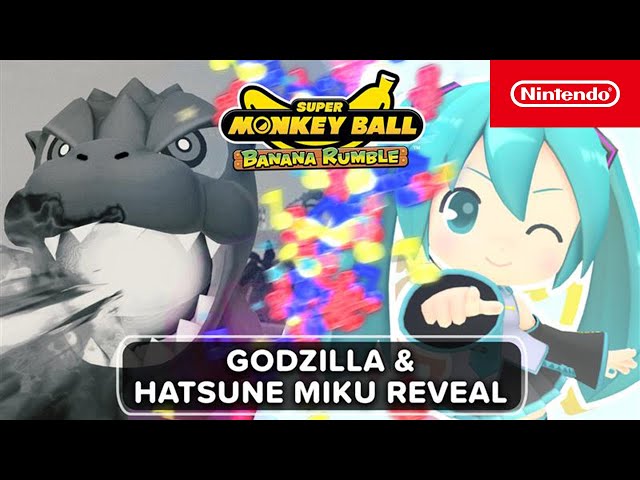 Super Monkey Ball Banana Rumble – Godzilla and Hatsune Miku Reveal – Nintendo Switch