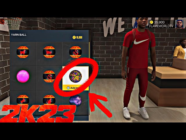 NBA 2K23 HOW TO USE AND EQUIP YOUR OWN BASKETBALL IN THE NEIGHBORHOOD NBA 2K23 CUSTOM BALL AT PARK!