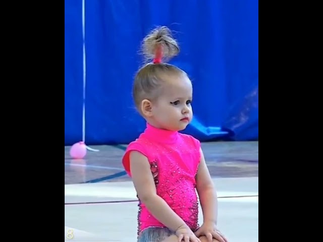 funny 😂🤣 cute little girl gymnastic #shorts #gymnastics #acrobatics #гимнастический #gimnastică