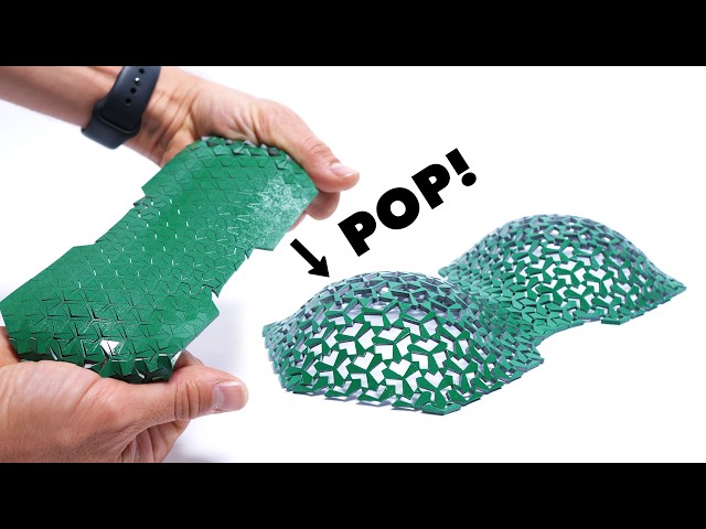 Self-assembling material pops into 3D