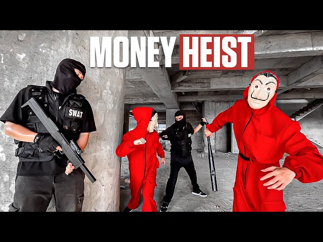 MONEY HEIST vs POLICE in REAL LIFE ll THE AVENGERS ll FULL VERSION (Epic Parkour Pov Chase)