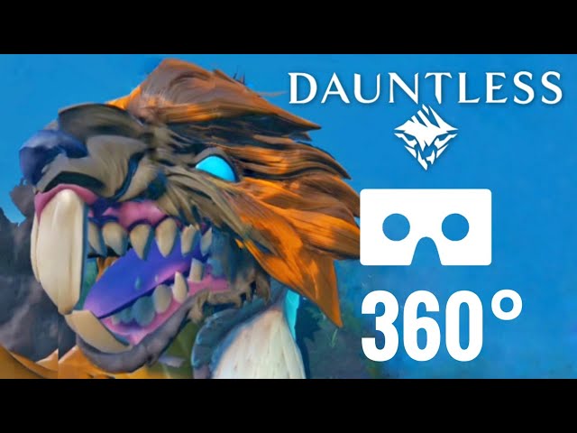 360° VR video 4K New Epic Games Dauntless 360 องศา monster hunting Virtual Reality