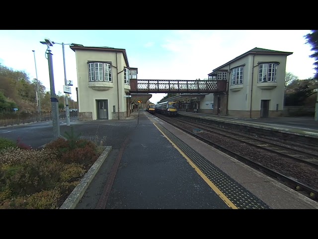 2 DMU trains stopping at Gleneagles on 2024-11-12 at 10-55 Visinse VR180