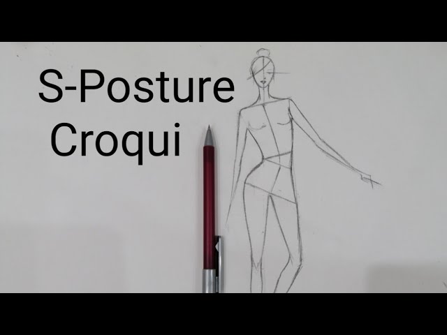 S-Posture/T-shape Croqui|Fashion Figure|Basic Illustration|