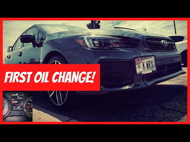 2021 Subaru WRX STi Limited | FIRST oil change