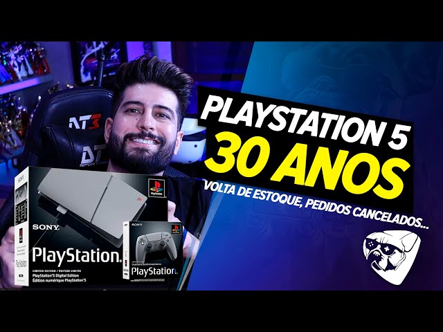 VOLTA DO ESTOQUE PLAYSTATION 5 30 ANOS?! COBERTURA OFICIAL | ÚLTIMA CHANCE PLAYSTATION 30 ANOS