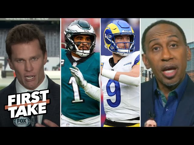 FIRST TAKE | "Ain't no way in hell Rams can challenge Eagles’s legit defense in Week 12" - Tom Brady