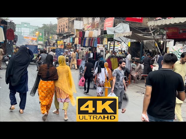 The Hustling Bazaars Of Lahore, Pakistan 4K-Walking Tour || Marvellous Heritage Of Lahore Full HD