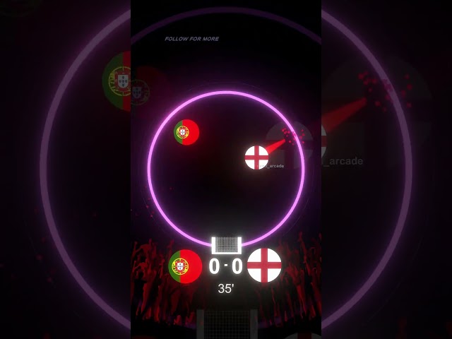 PORTUGAL vs ENGLAND🤯#footballmarbles #footballedit #neonarcade #portugal #england