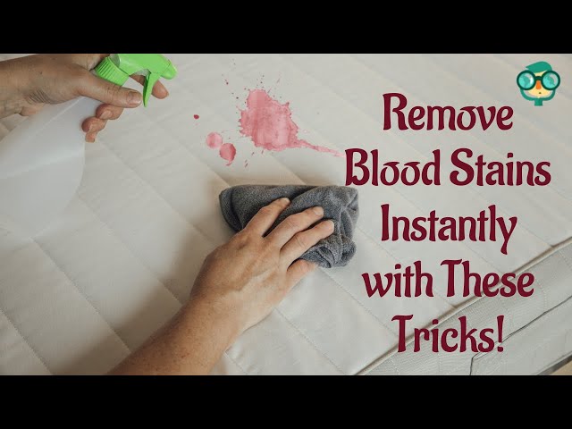 How to Remove Blood Stains from a Mattress? How to get period blood out of mattress?