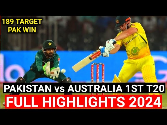 Pakistan vs Australia 1st T20 Highlights 2024 | pak vs aus 1st t20 highlights today