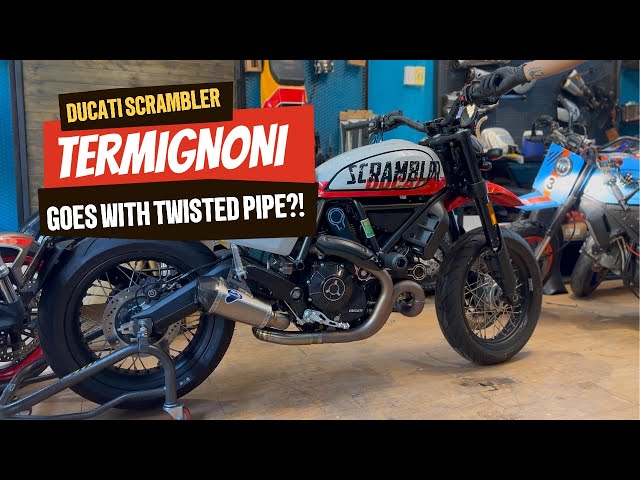 How about a Termignoni on Ducati Scrambler but with TWISTED PIPE?