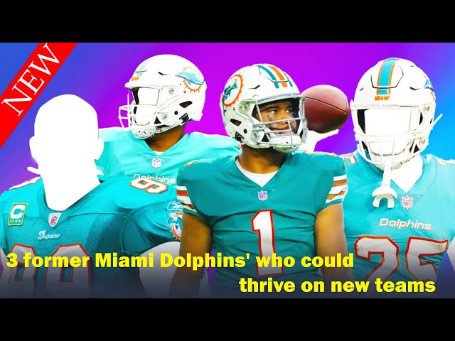 NEWS TODAY| "THREE" former Miami Dolphins players who could thrive on new teams