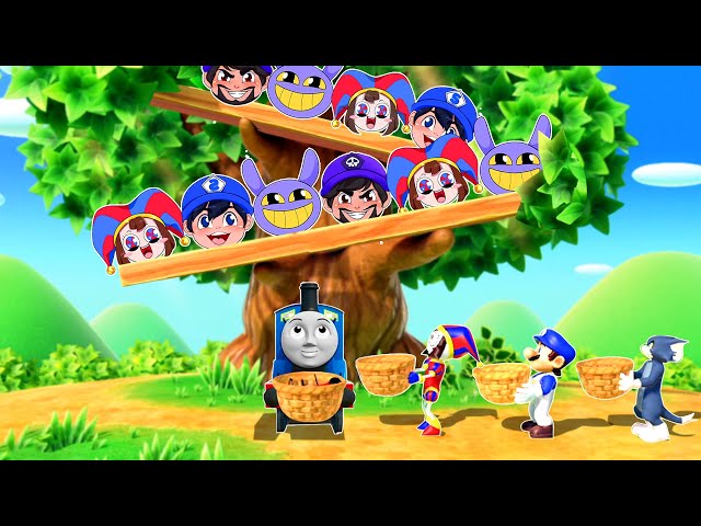 Mario Party Superstars Minigames - SMG4 Vs Pomni Vs Tom Vs Thomas (Hardest Difficulty)