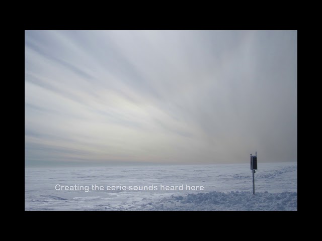 Ghostly sounds of a vibrating Antarctic Ice Shelf