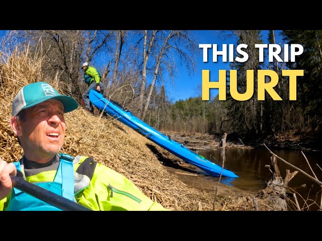 The log jam beatdown!  |  Epic spring kayaking adventure