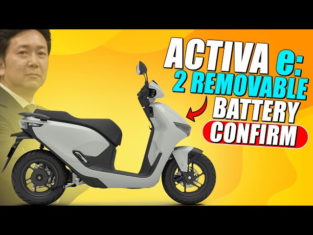 Honda Electric Scooter ACTIVA Get "2 REMOVABLE BATTERY" ! New Update ! Electric Scooter