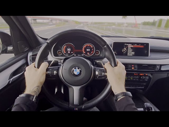 BMW X5 40D F15 M SPORT 313 KM | POV Onboard Drive 4K