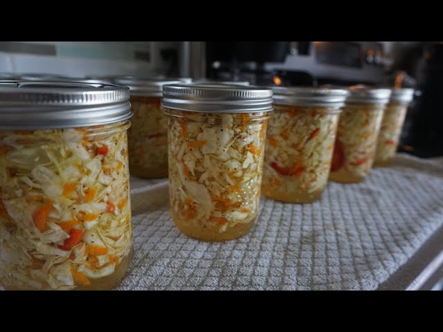 CANNING COLESLAW FOR FAST FOOD MEALS