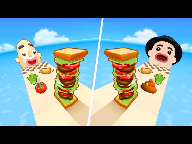 Satisfying Mobile Games ... Sandwich Run, Sandwich Runner, Tall Man Run, Juice Run, Sandwich Silly