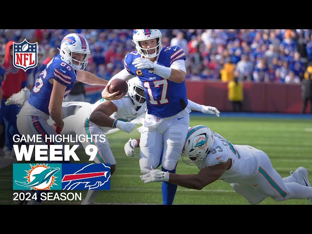 Miami Dolphins vs. Buffalo Bills Game Highlights | NFL 2024 Season Week 9