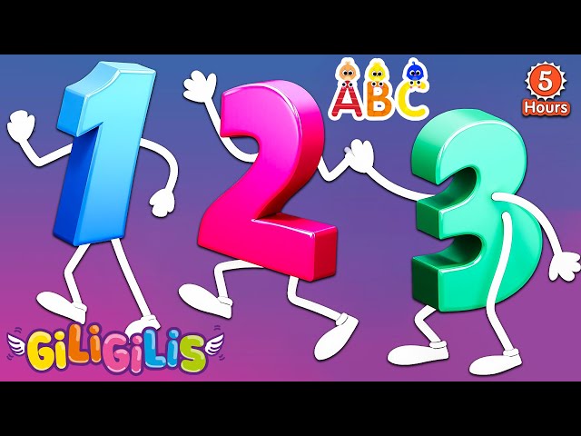 Giligilis Classics - Numbers Song - Learn to Count From 1 to 10 | Super Simple Abcs - Apple Songs