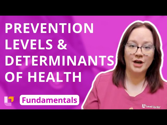 Prevention Levels & Determinants of Health: Community Health - Fundamentals of Nursing | @LevelUpRN