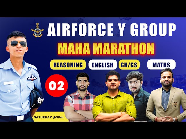 Airforce 2 2025  Y Group Special MARATHON Class-02 Airforce Class Best Airforce online Course 2025