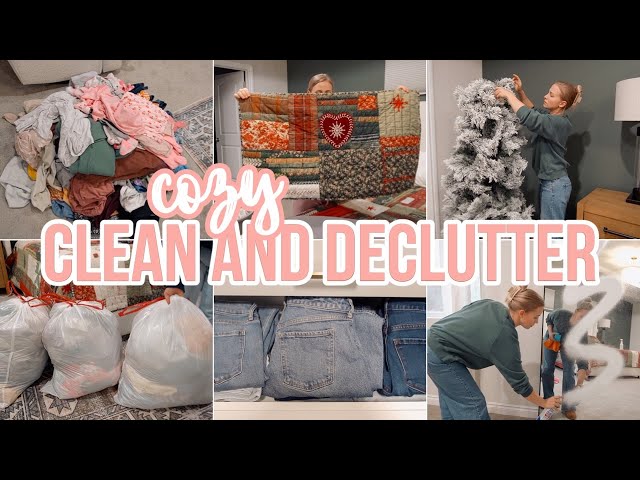 CLEAN AND DECLUTTER // CLEAN WITH ME // STAY AT HOME MOM MOTIVATION // COZY CLEANING // BECKY MOSS