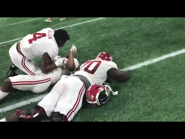 My view of Alabama's walk-off, game-winning touchdown over Georgia to claim the 2017 national title