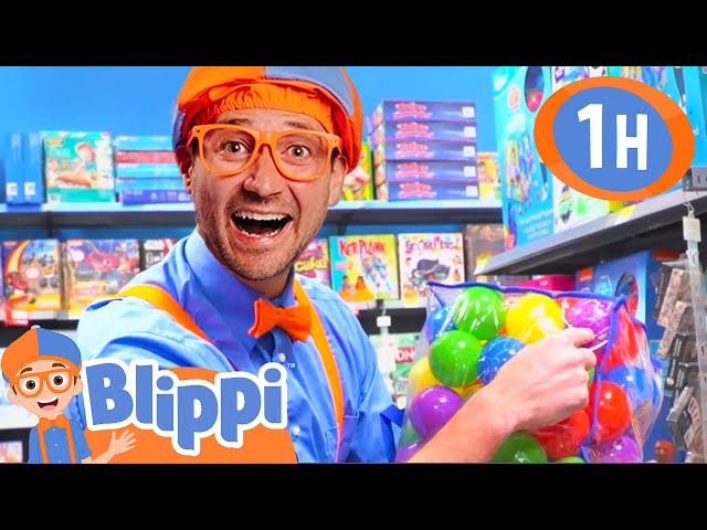 Blippi Spends the Day Exploring a GIANT Toy Store! | 1 HOUR OF BLIPPI TOYS!