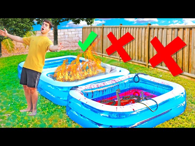 DON'T FALL Into The WRONG MYSTERY POOL!!