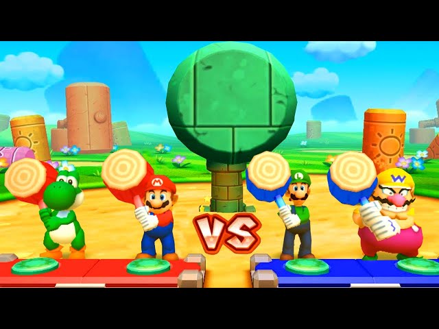 Mario Party The Top 100 Minigames - Yoshi Vs Mario  Vs Luigi Vs Wario (Master CPU)